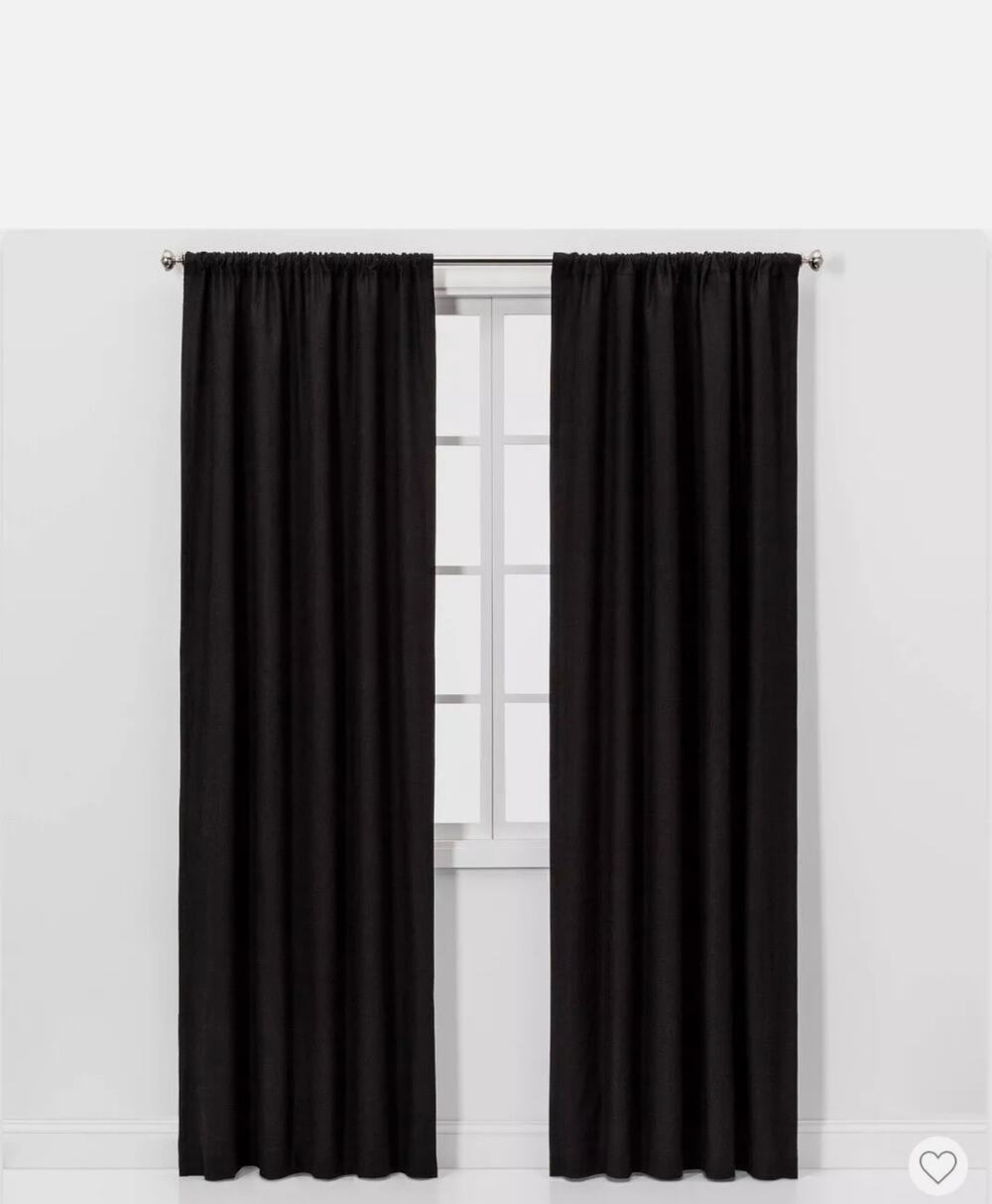 New Project 62 Black Henna Blackout (1) Curtain Panel - 63x50